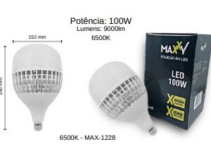 LÂMPADA LED - ALTA POTÊNCIA E27 100W BRANCA FRIA