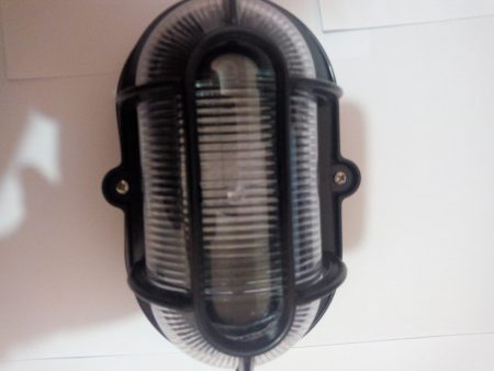 Arandela Tartaruga Oval Preta / Branca  12W   Fabricacao  No  Brasil - Imagem 3