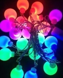 Bola Led 20 Lampada Colorida Led Fio Transparente Atacado