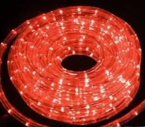 Mangueira De Led Rolo 100 Metros Vermelha 36 Leds 13mm