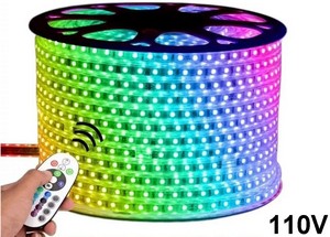 Mangueira de Led Chata 5050 Rgb Rolo com 100m