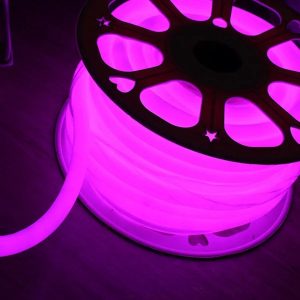 Mangueira Neon Rosa Ip68 8w/m Flexivel 100 Metro