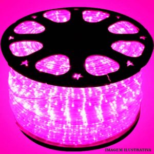 Mangueira De Led Rolo 100 Metros Lilas 28 Leds 11mm