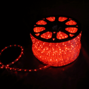 Mangueira De Led Rolo 100 Metros Vermelha 30 Leds 12mm