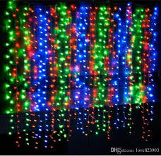 Cortina Led 300 Leds Colorida 3m X 2m 8Funcoes 24PÇ