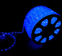 Mangueira De Led Rolo 100 Metros Azul 28 Leds 11mm