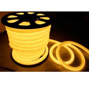 Mangueira Led Neon Flex Branco Quente 220v Rolo 100 Metro