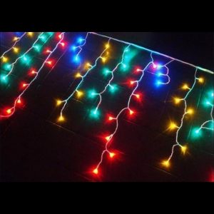 Cascata 300 Leds Colorida M/F 8Funcao 24Pc
