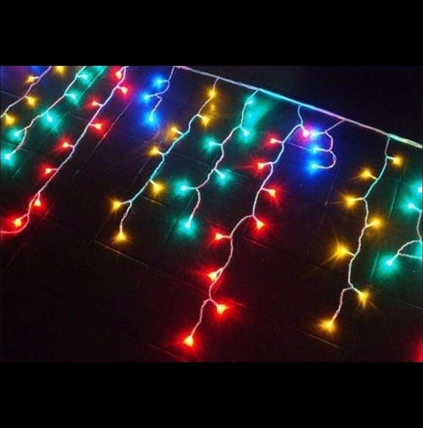 Cascata 200 Leds Colorida M/F 8Funcao 48Pc - Imagem 2