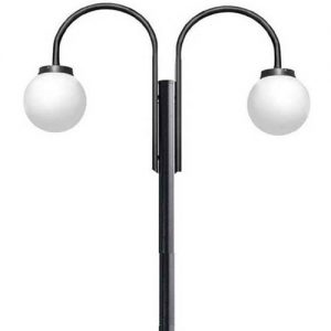 Poste em Aço Curvo Duplo