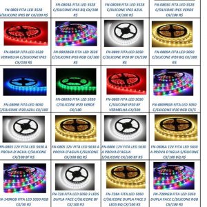 Fita Led 5050 3528 Rolo 5m Todos Modelos